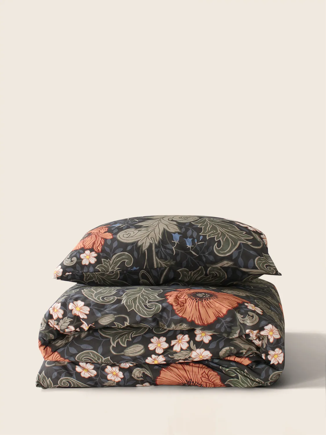 Ágyneműhuzat-set - Poppy (fekete)