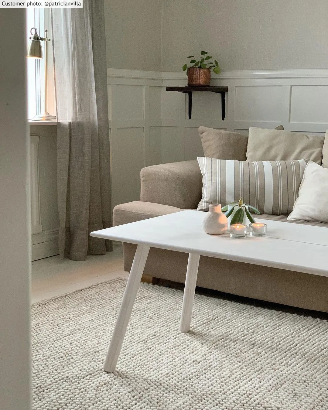 Gyapjúszőnyeg - Avafors Wool Bubble (természetes)