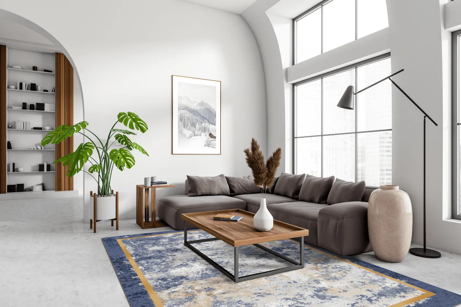 Wilton szőnyeg - Peri (kék/többszínű)