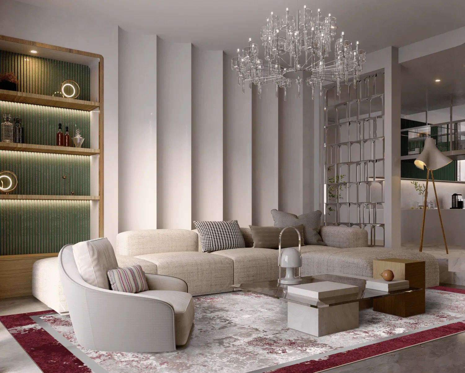 Wilton szőnyeg - Peri (piros/többszínű)