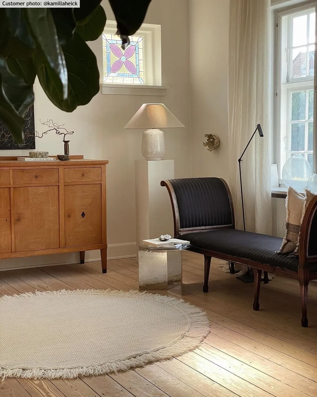 Kerek szőnyeg - Pike (krém)