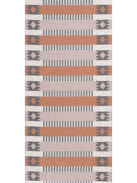 Plasztik szőnyegek - Horredsmattan Märta (rozsdabarna/rózsaszín)