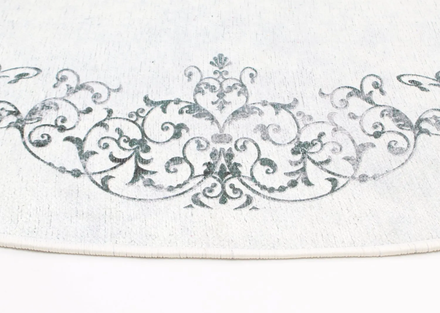 Kerek szőnyeg - Santi (fehér/fekete)