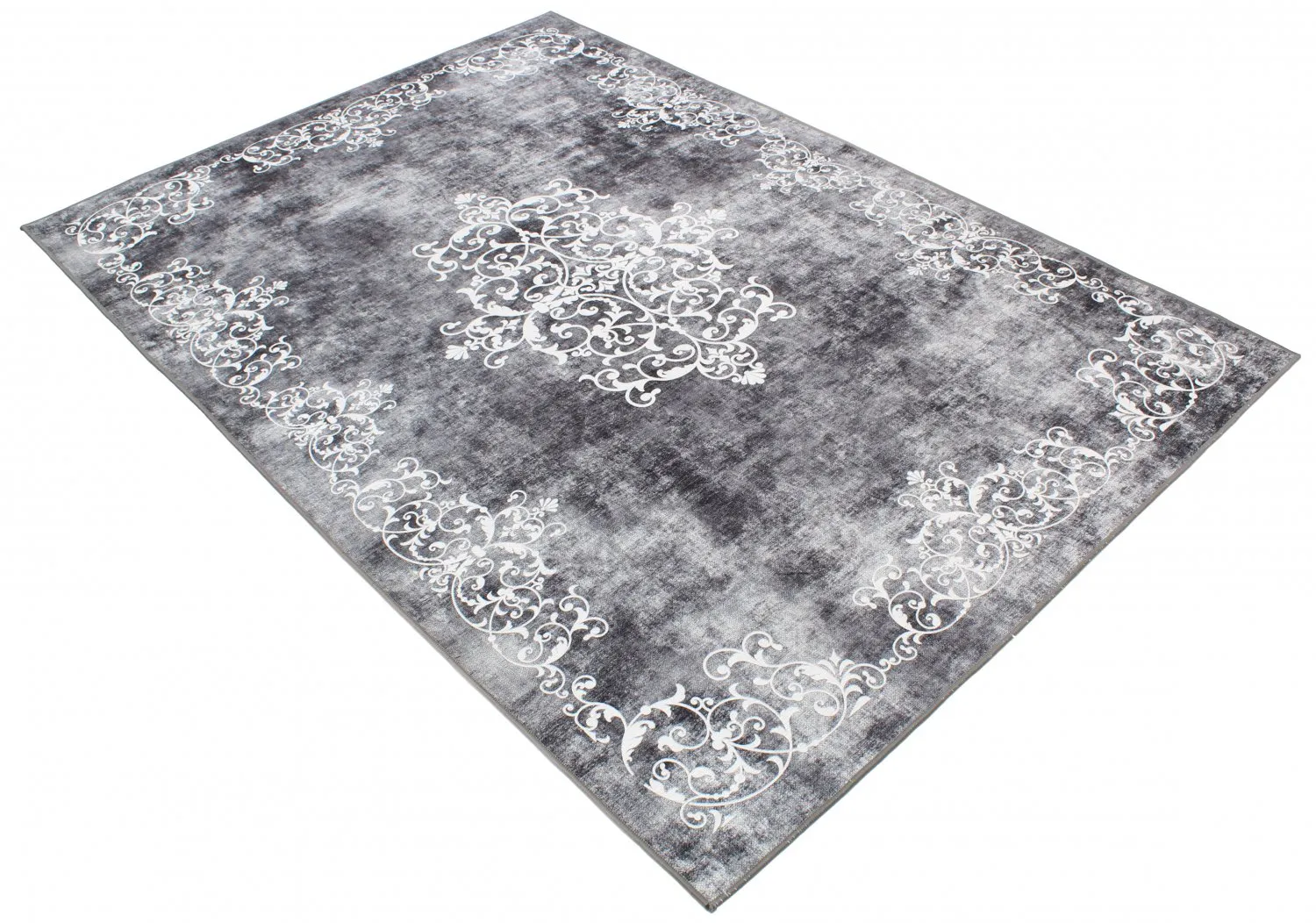 Wilton szőnyeg - Santi (sötétszürke/fehér)