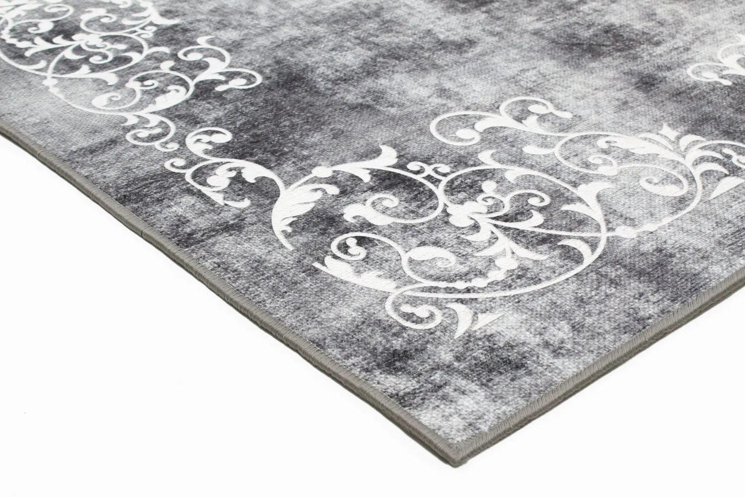 Wilton szőnyeg - Santi (sötétszürke/fehér)