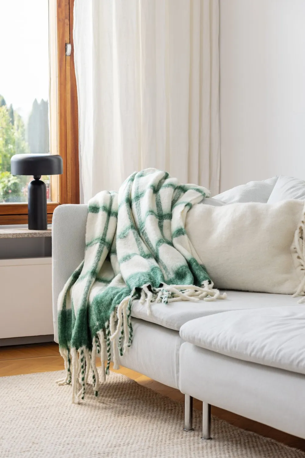 Gyapjúkeverék pléd - Rachel (piros)