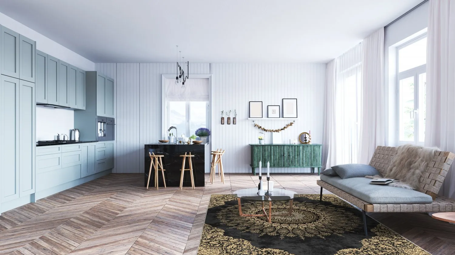 Wilton szőnyeg - Sandrigo (fekete/arany)