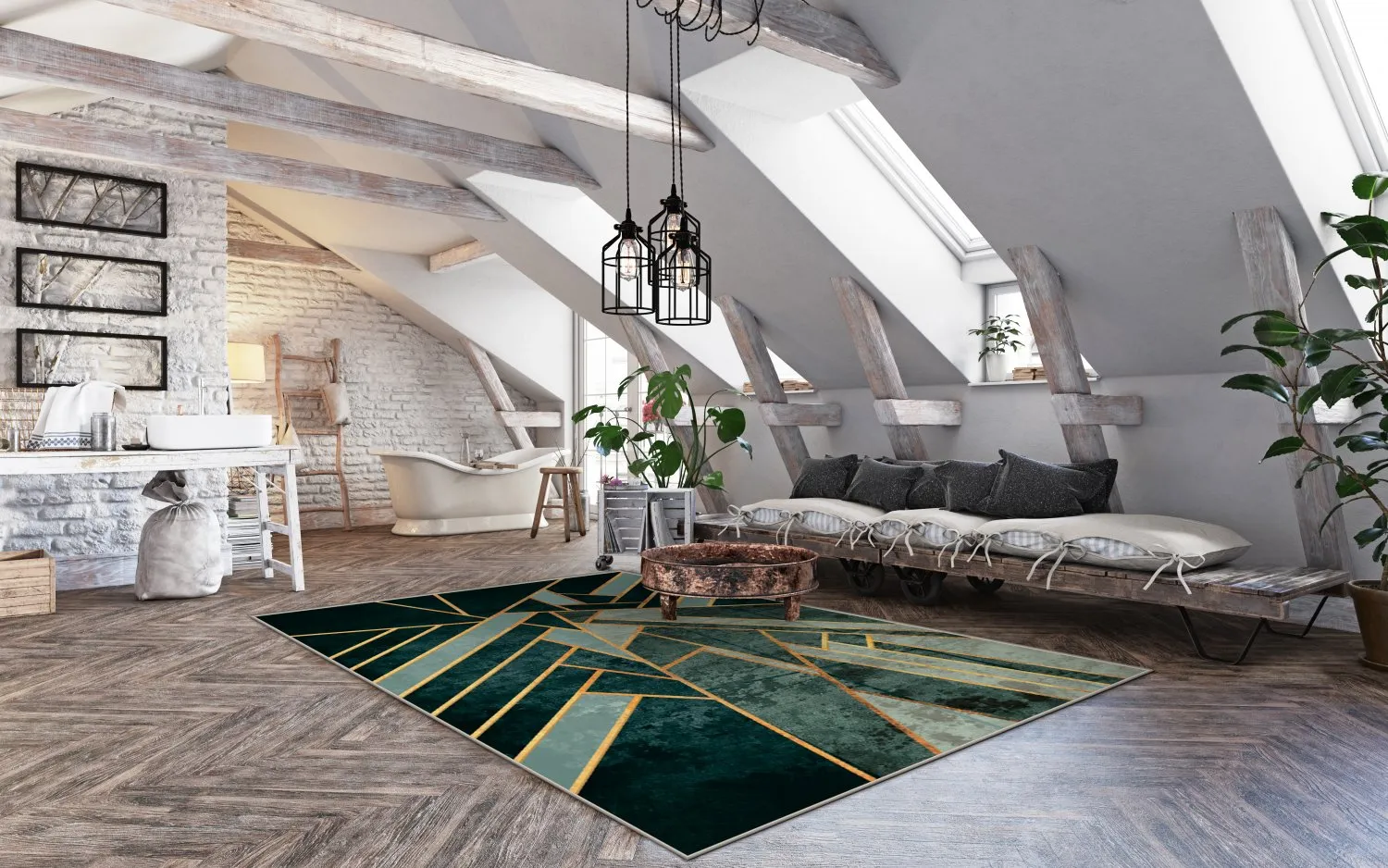 Wilton szőnyeg - Amasra (zöld)