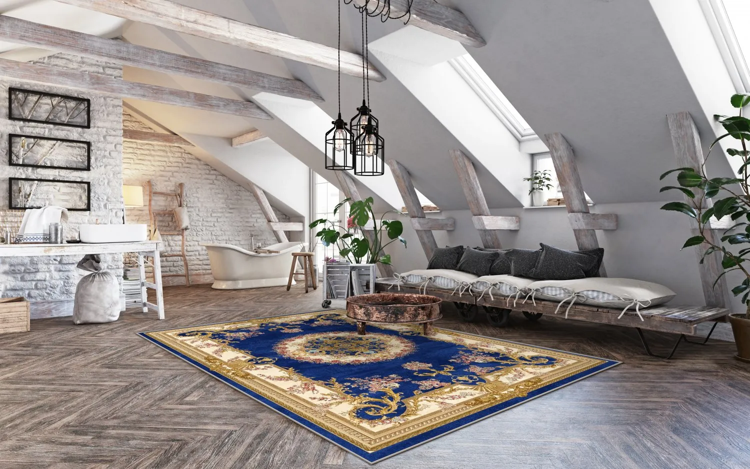 Wilton szőnyeg - Marand (kék)