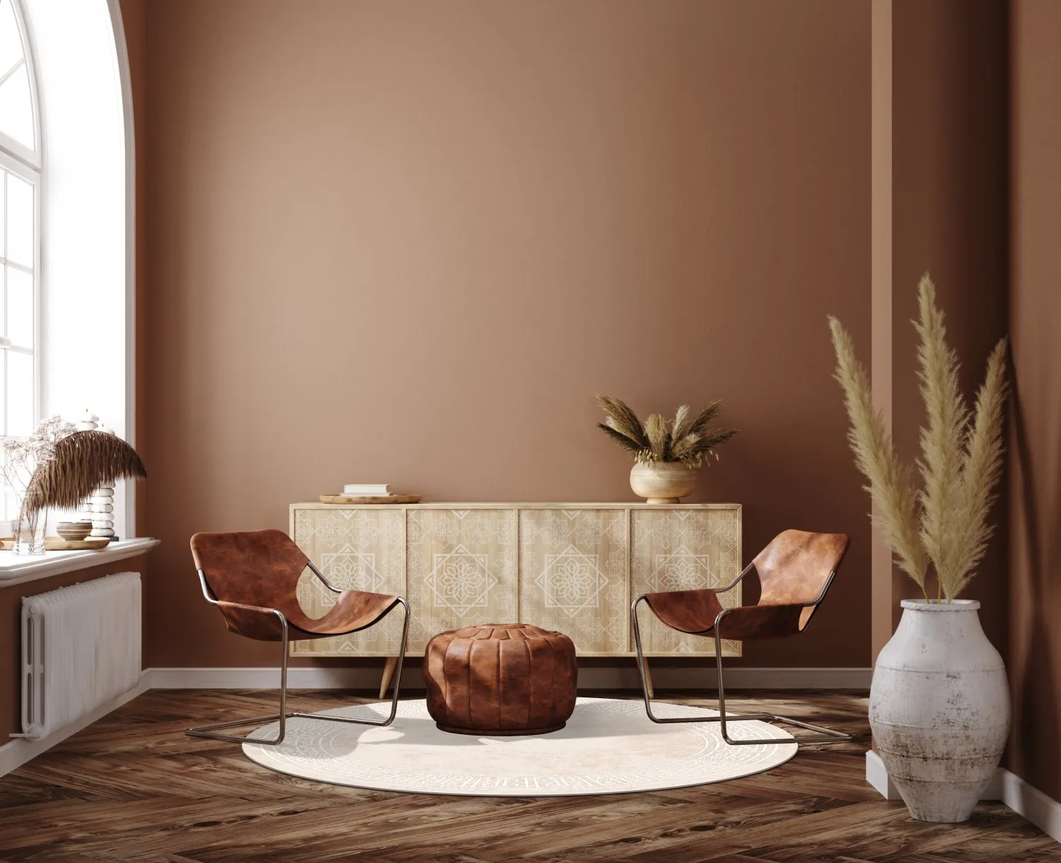 Kerek szőnyeg - Kuba (bezs)