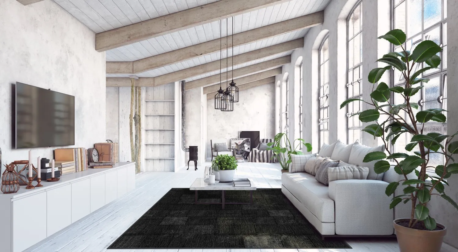 Wilton szőnyeg - Karaman (fekete)