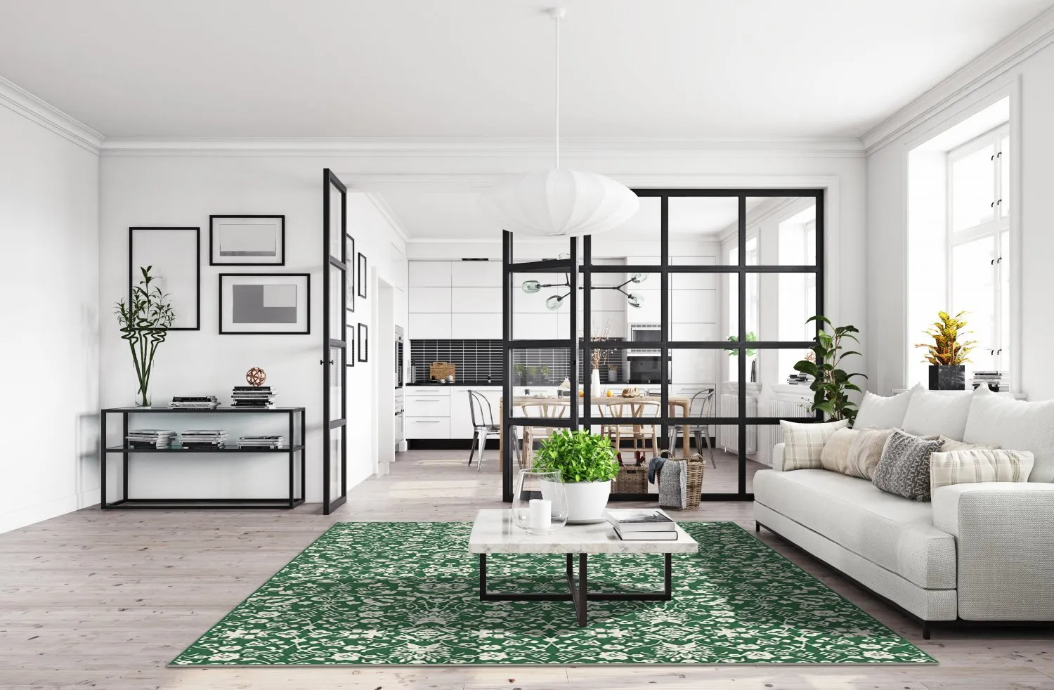 Beltéri és kültéri szőnyeg - Brussels Ocean (zöld)