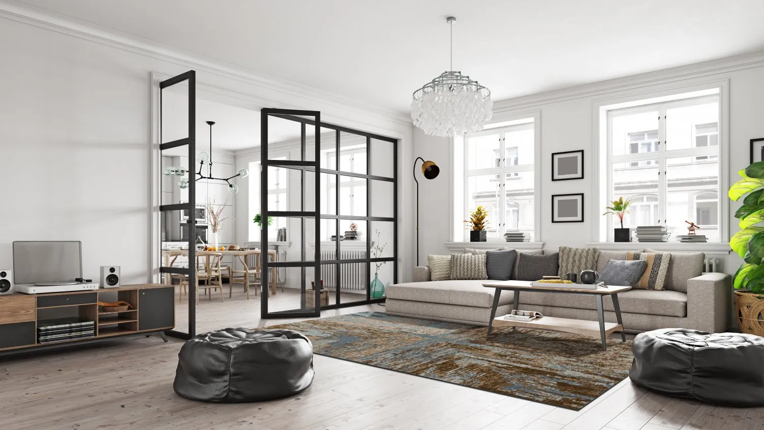 Wilton szőnyeg - Tizzano (kék/többszínű)