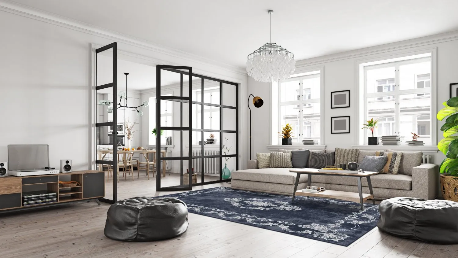 Wilton szőnyeg - Nefta (fekete)