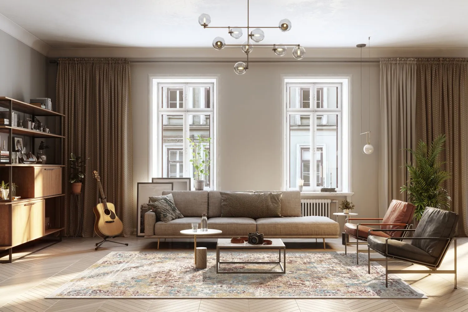 Wilton szőnyeg - Douz (kék/többszínű)