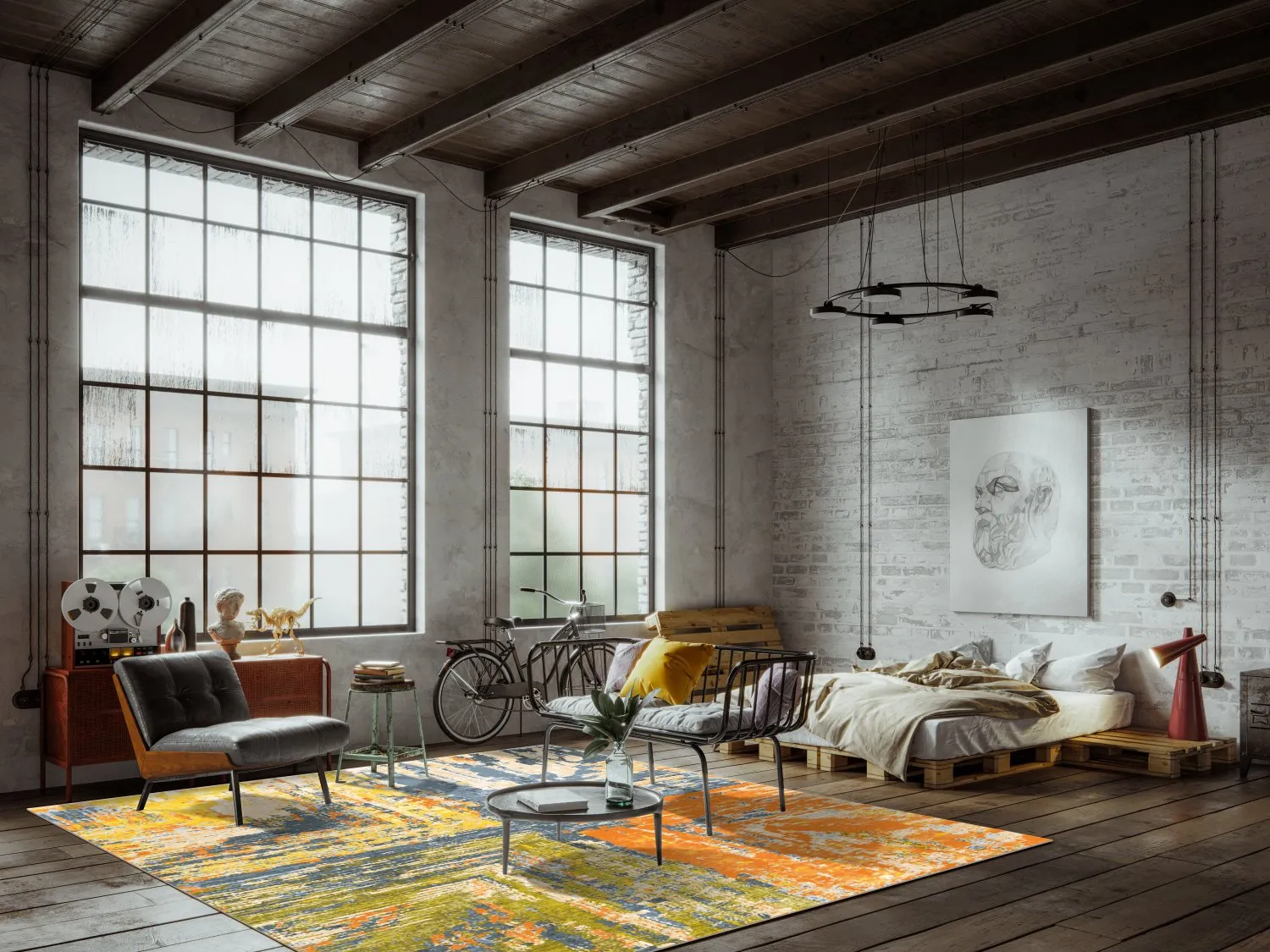 Wilton szőnyeg - Tizzano (narancssárga/többszínű)