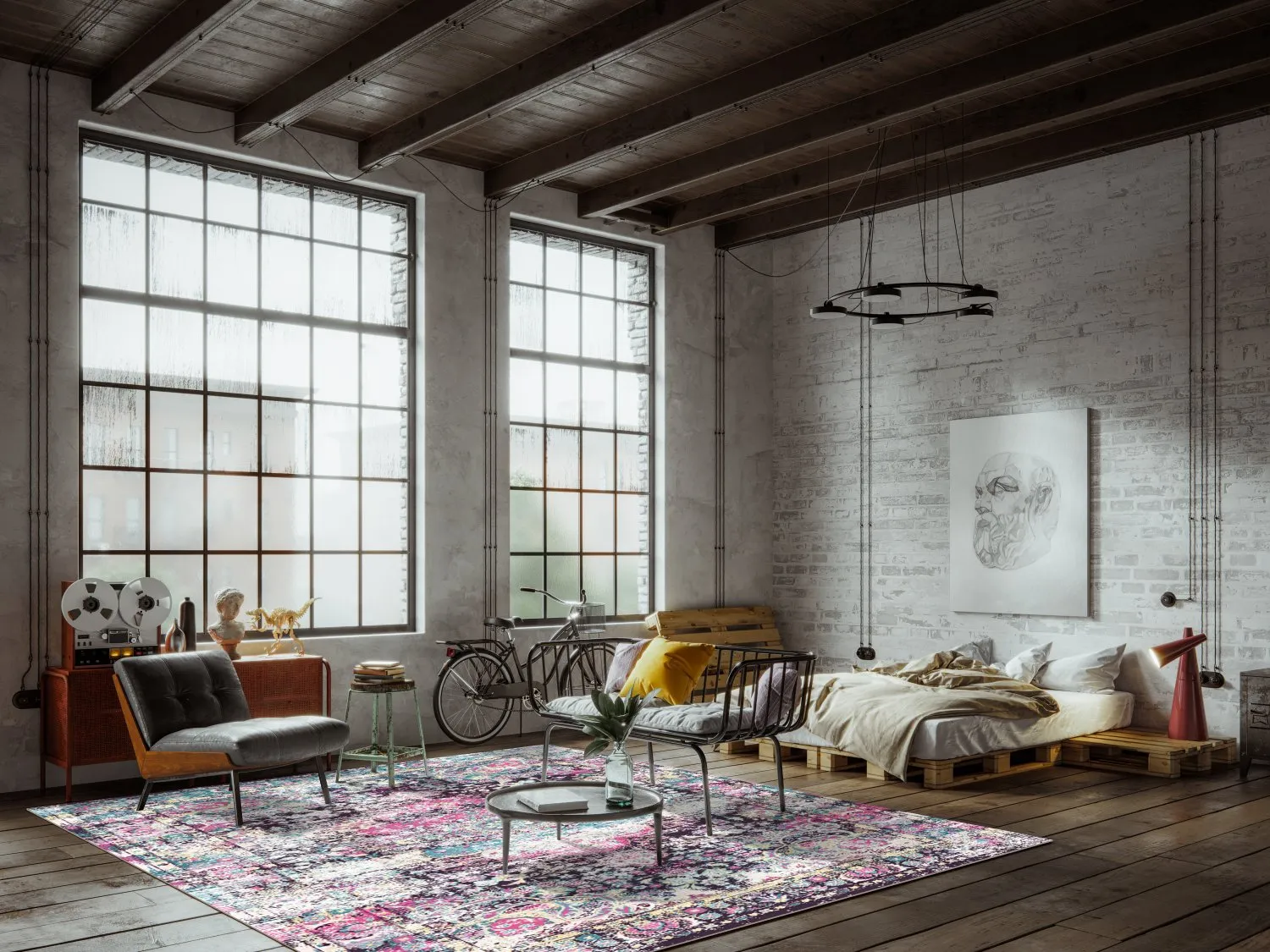 Wilton szőnyeg - Jedaida (rózsaszín/többszínű)