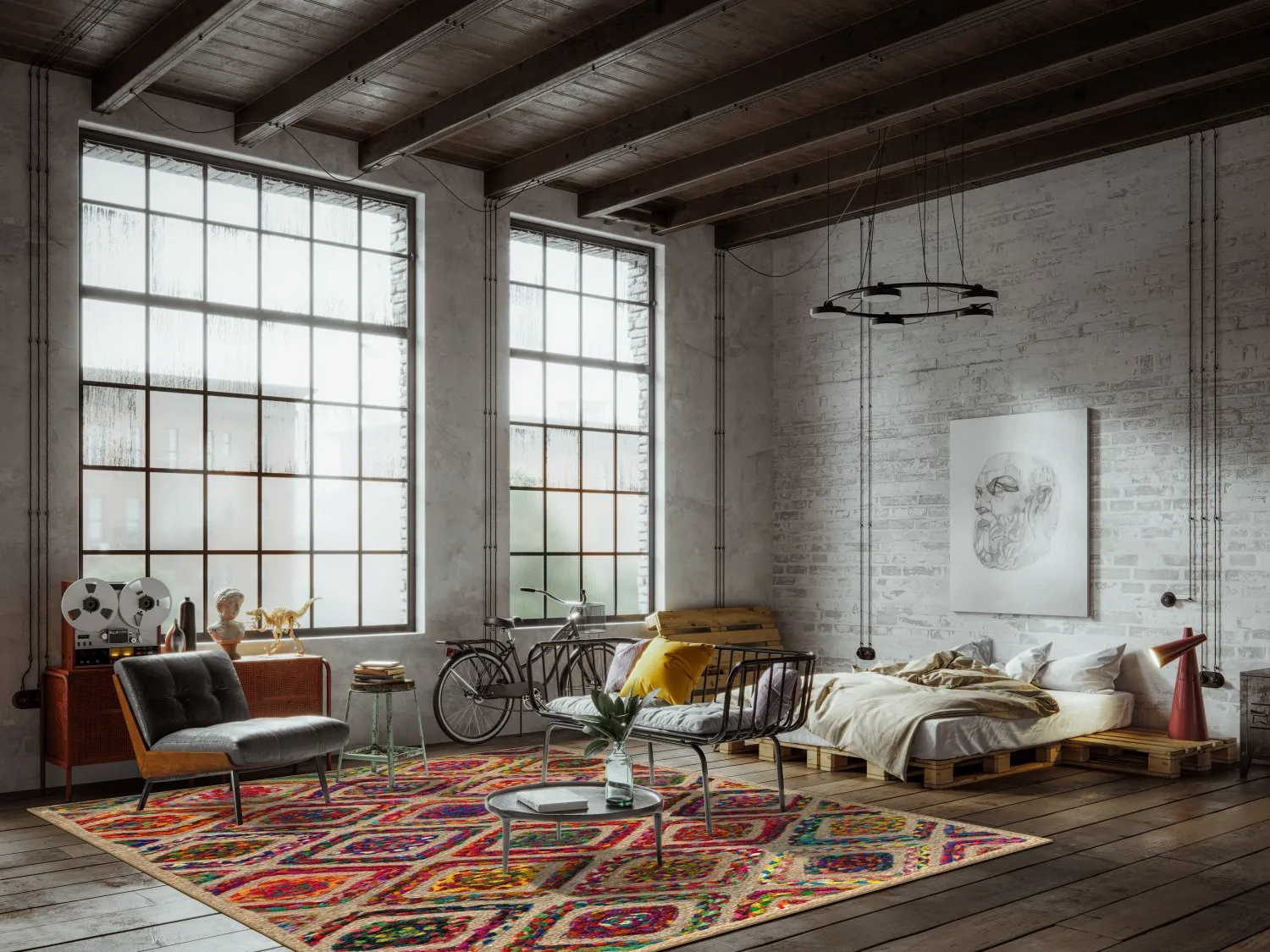 Wilton szőnyeg - Arózsaszín (többszínű)