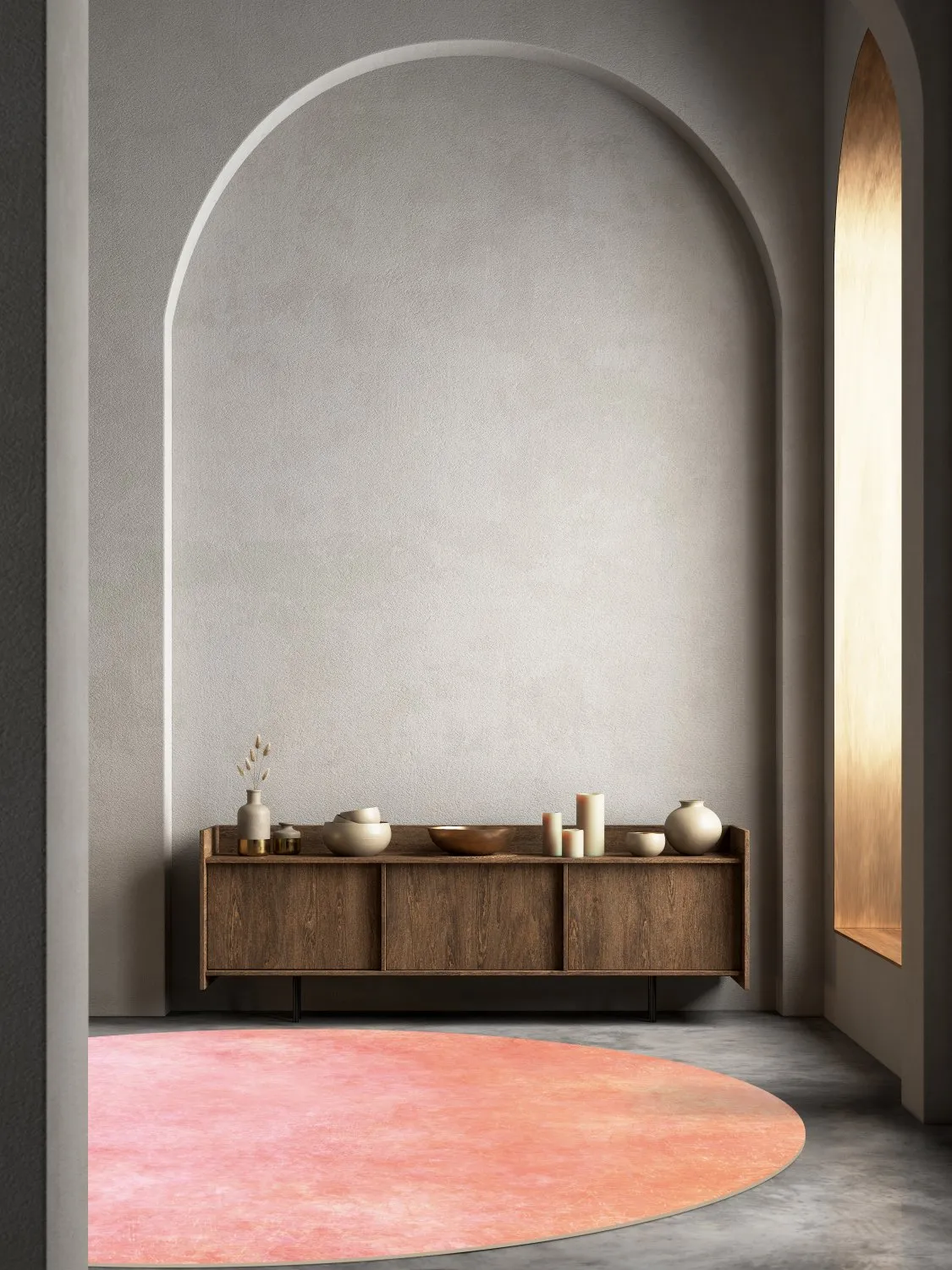 Kerek szőnyeg - Baden (rózsaszín)