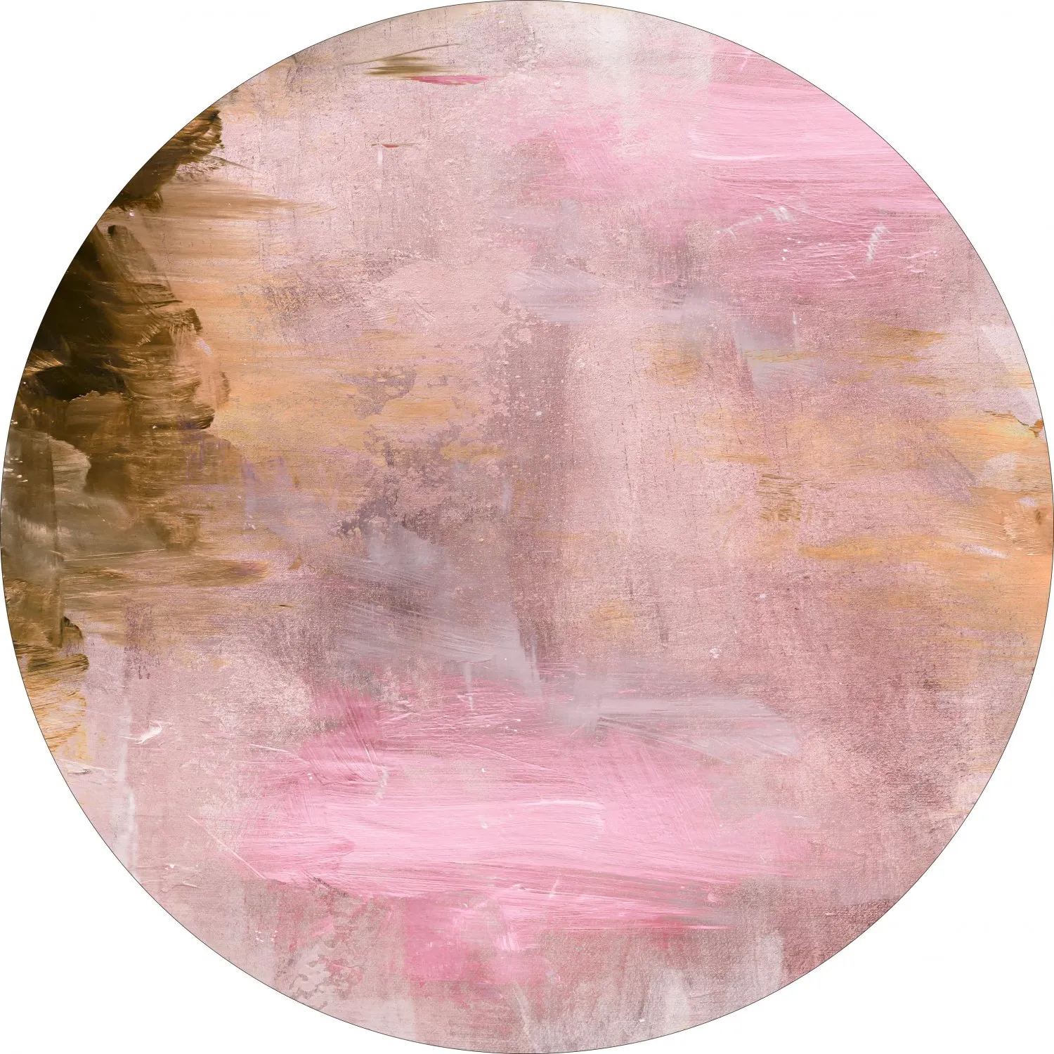 Kerek szőnyeg - Bonn (rózsaszín)