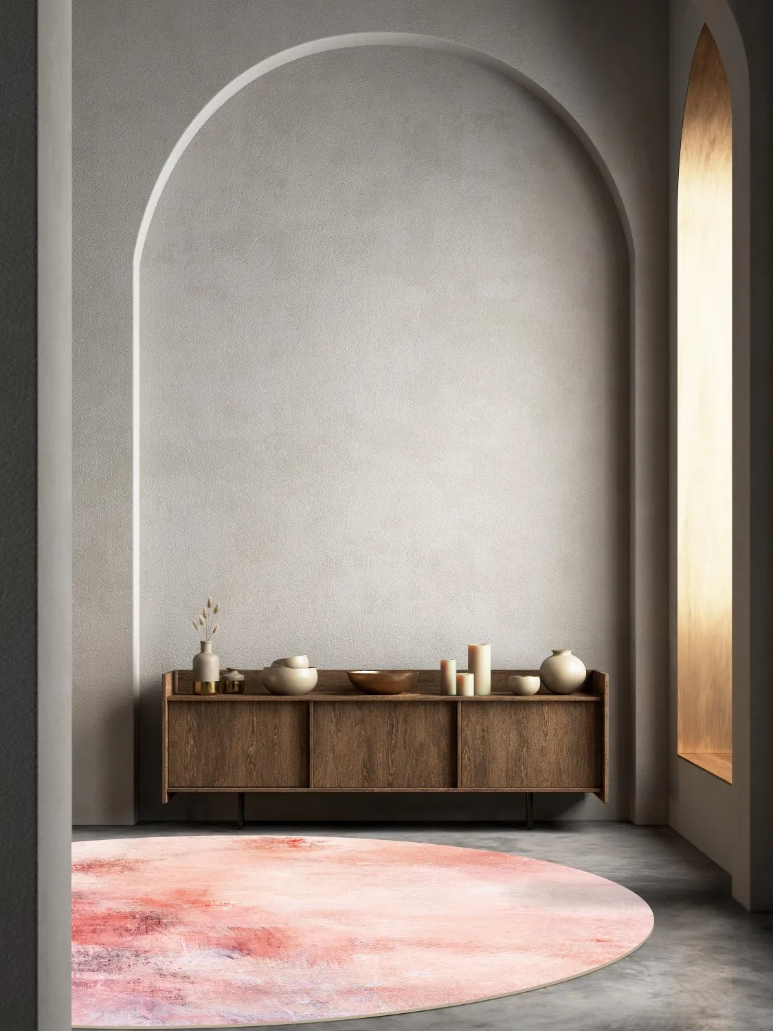 Kerek szőnyeg - Nancy (rózsaszín)