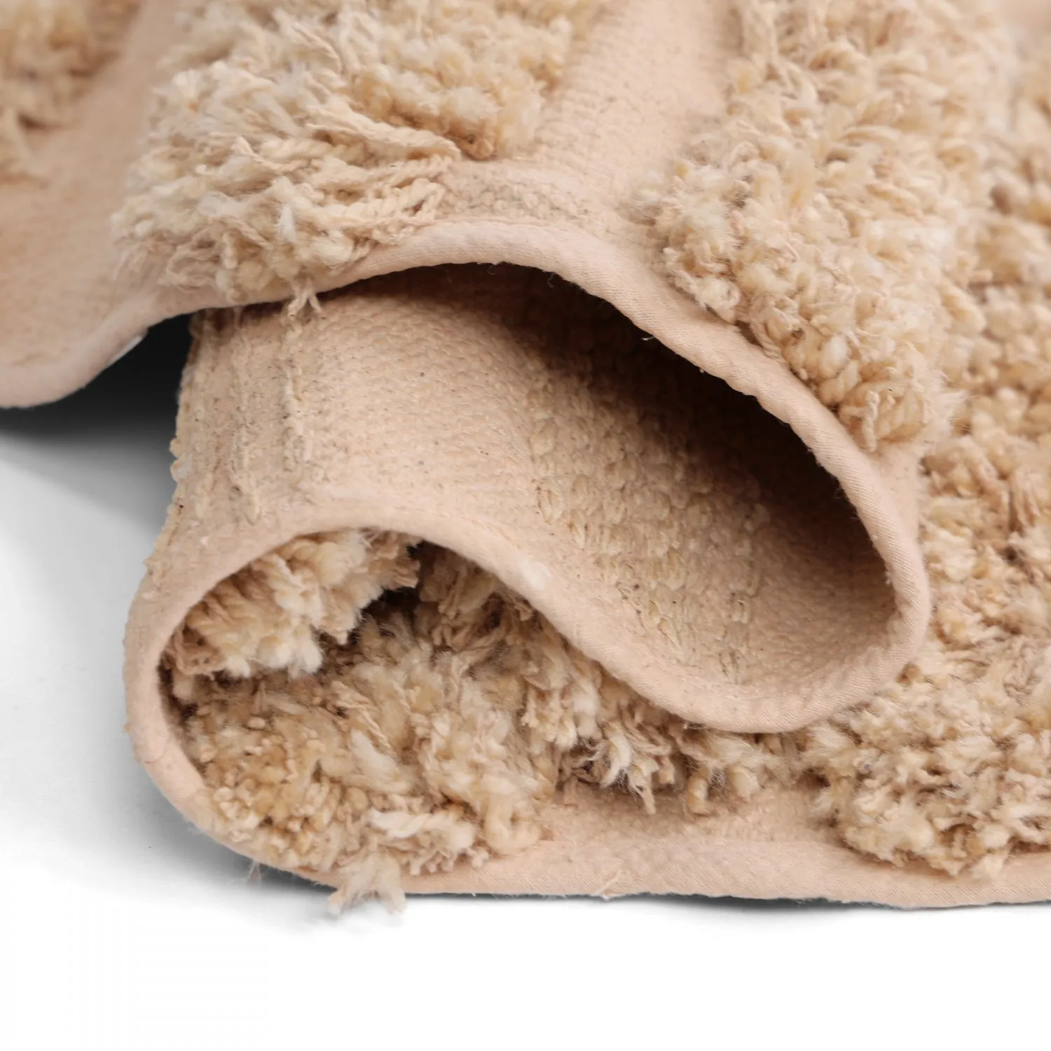 Kerek szőnyeg - Cazorla Natural Cotton Shaggy (bézs)