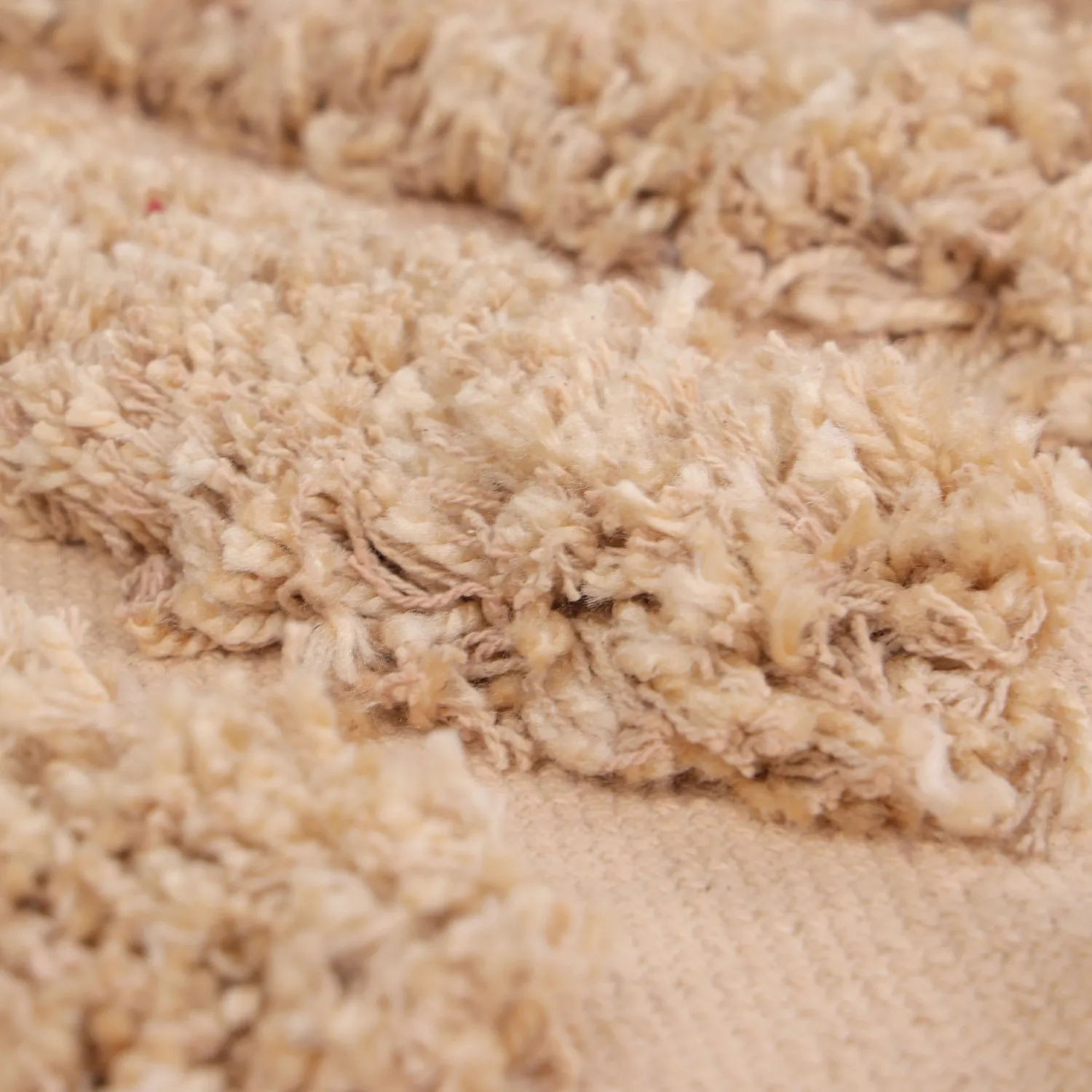 Kerek szőnyeg - Cazorla Natural Cotton Shaggy (bézs)
