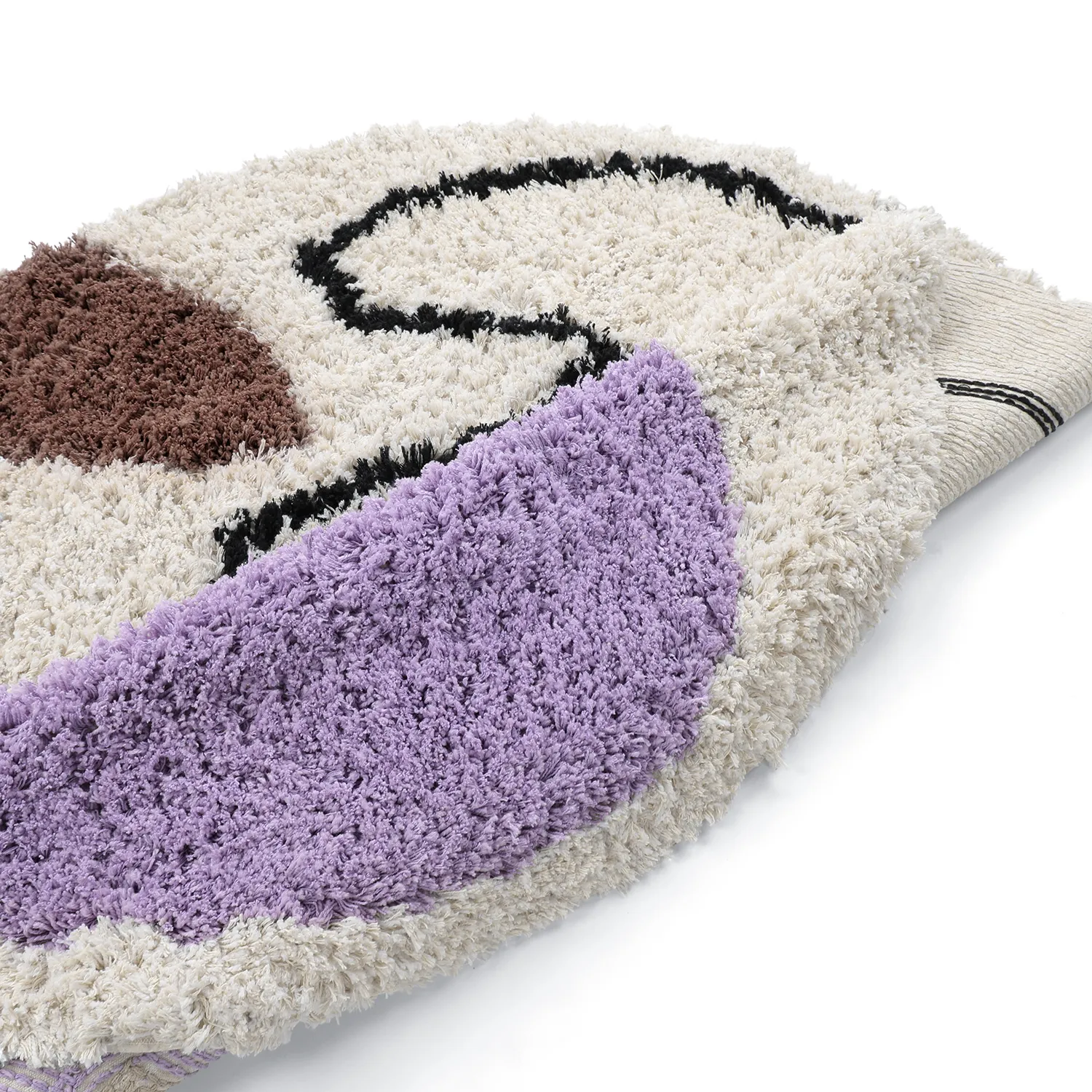 Kerek szőnyeg - Naousa Natural Cotton Shaggy (multi)