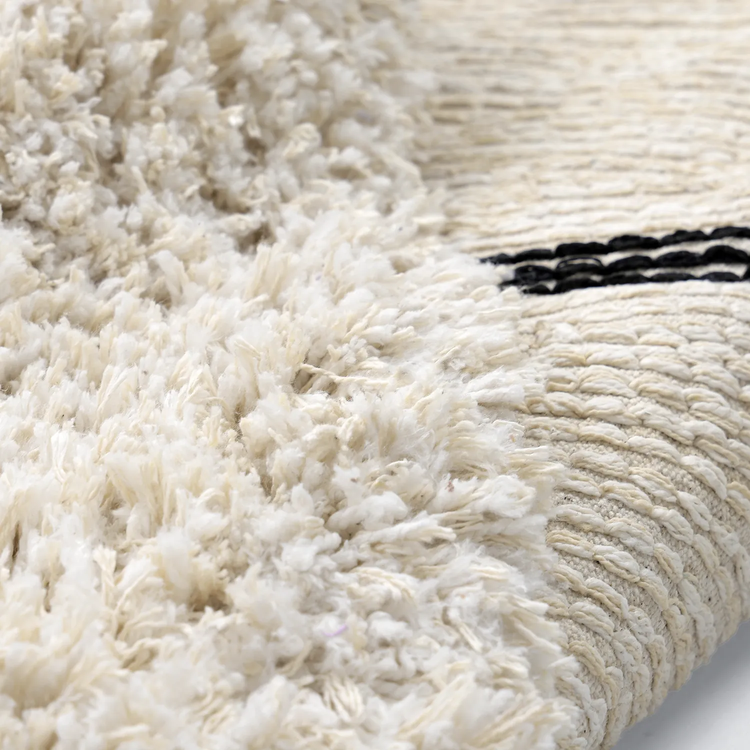 Kerek szőnyeg - Naousa Natural Cotton Shaggy (multi)