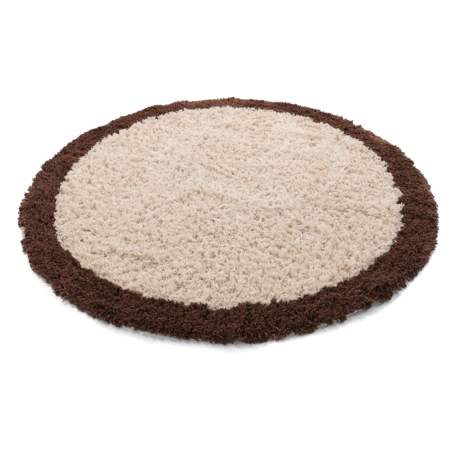 Kerek szőnyeg - Sagres Natural Cotton Shaggy (törtfehér/barna)