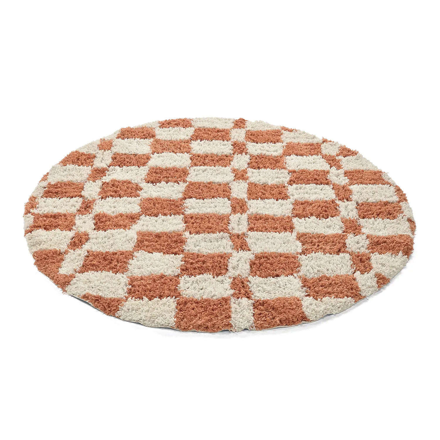 Kerek szőnyeg - Atrani Natural Cotton Shaggy (narancs)