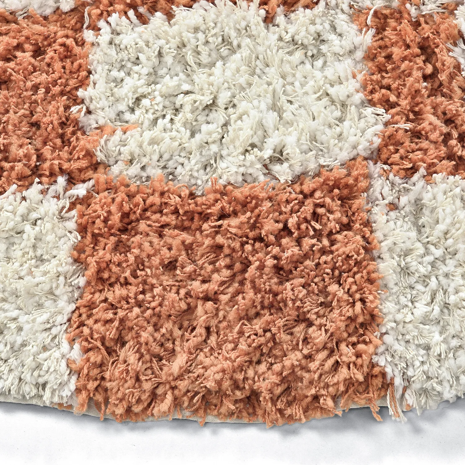 Kerek szőnyeg - Atrani Natural Cotton Shaggy (narancs)