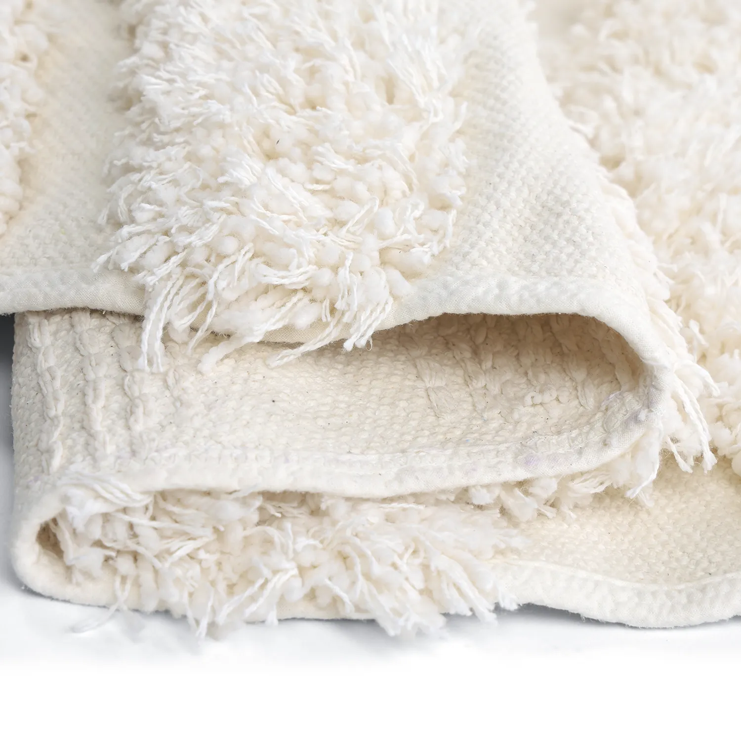 Kerek szőnyeg - Cazorla Natural Cotton Shaggy (piszkosfehér)