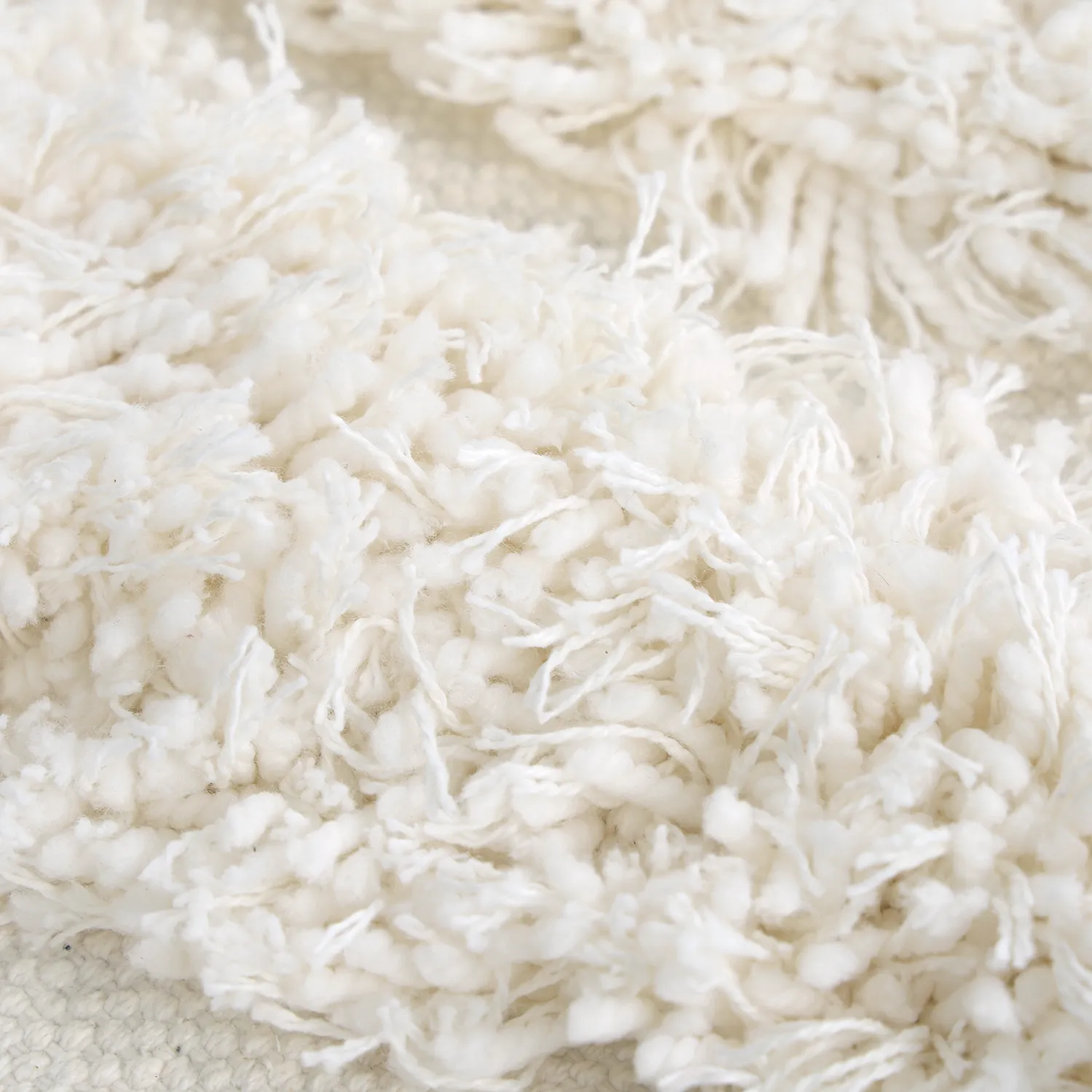 Kerek szőnyeg - Cazorla Natural Cotton Shaggy (piszkosfehér)