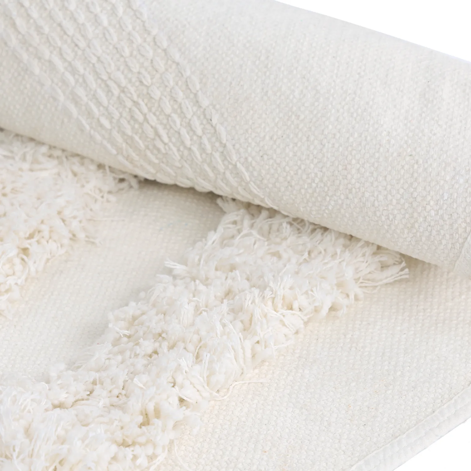 Kerek szőnyeg - Cazorla Natural Cotton Shaggy (piszkosfehér)