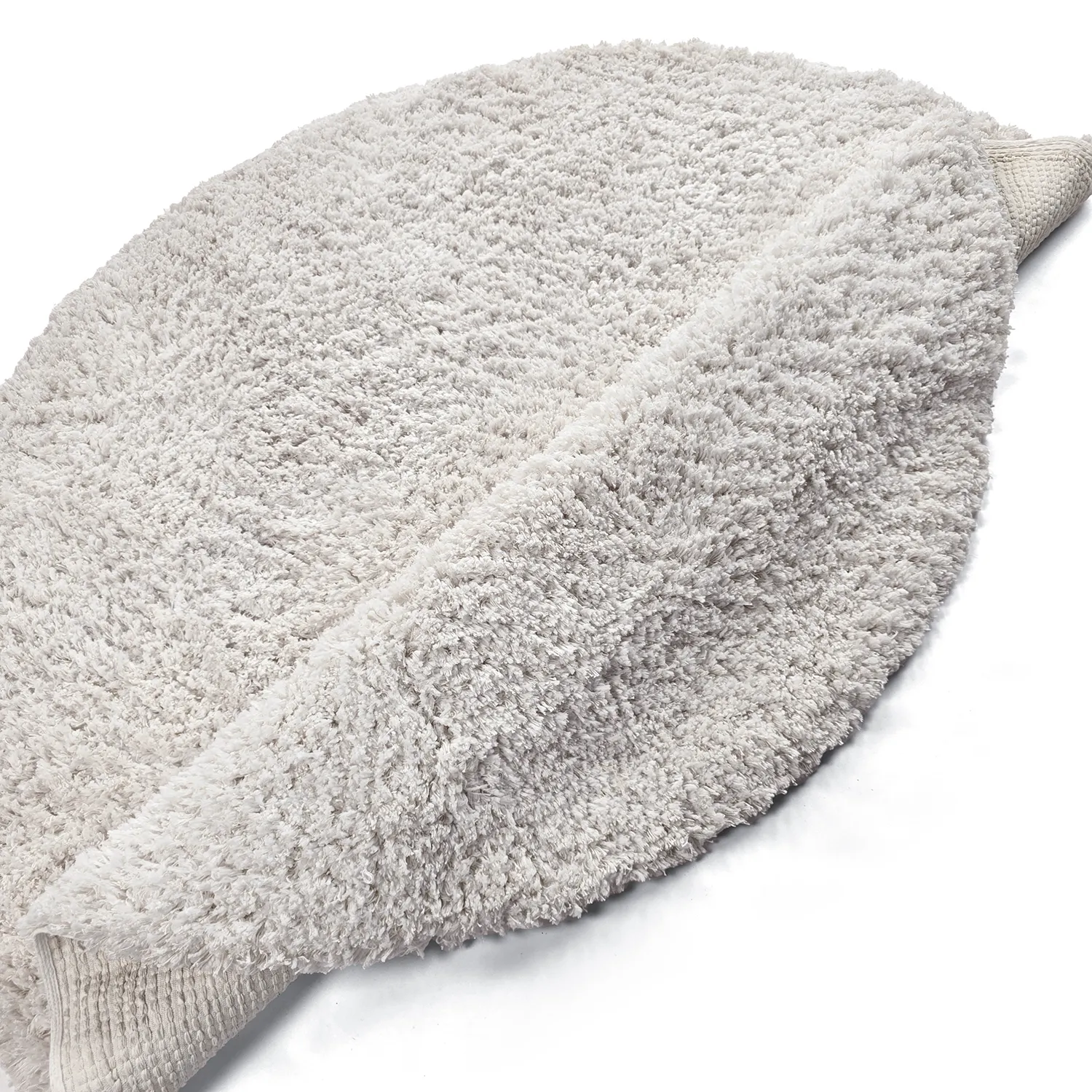 Kerek szőnyeg - Combarro Solid Cotton Shaggy (krém)