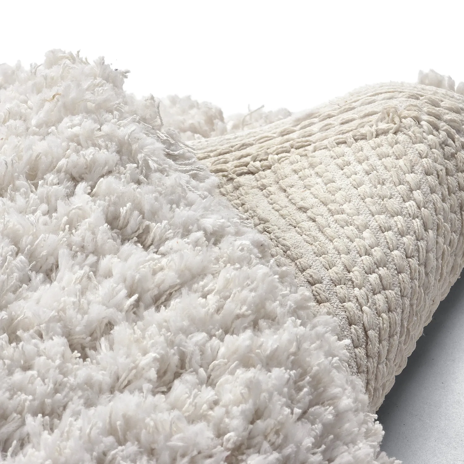 Kerek szőnyeg - Combarro Solid Cotton Shaggy (krém)