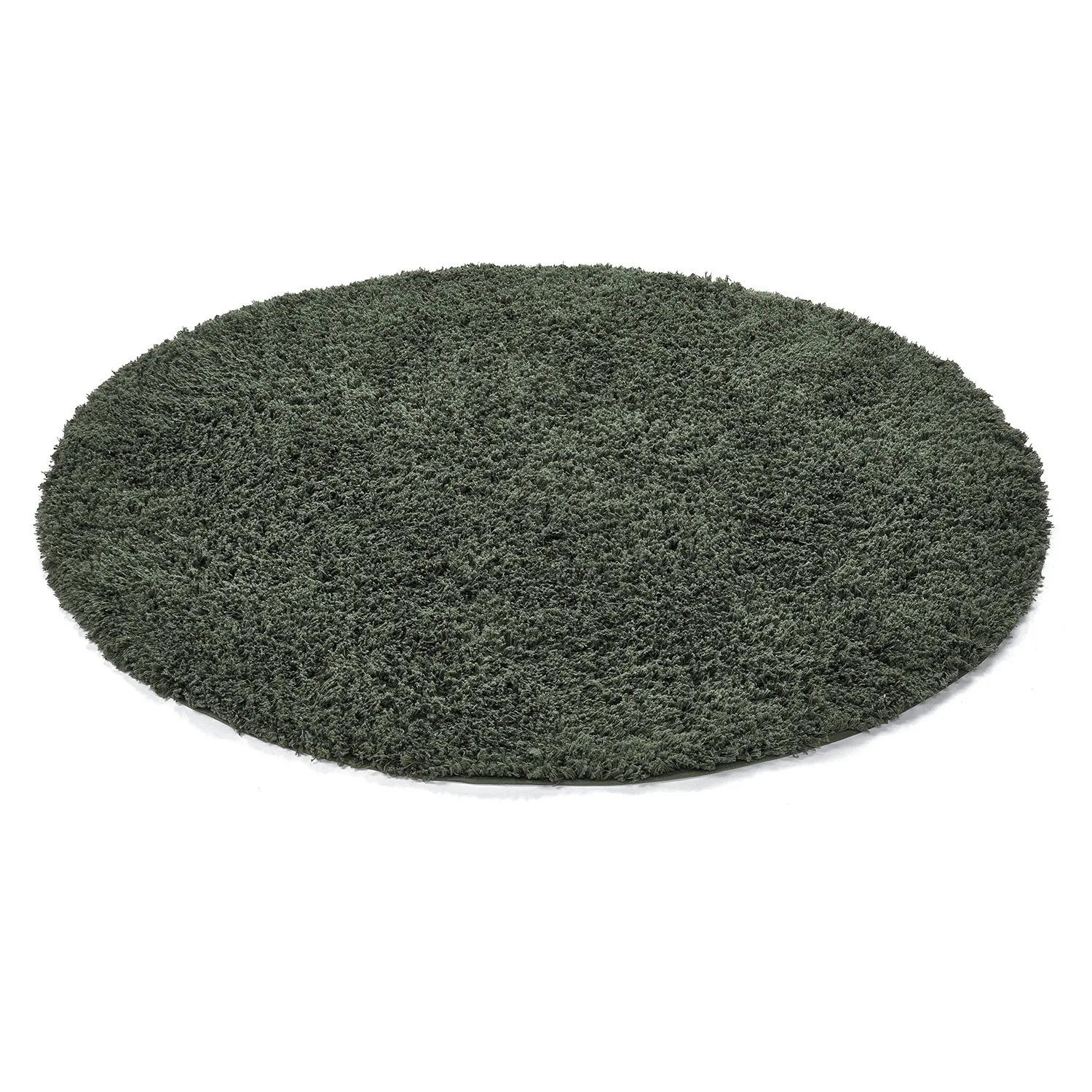 Kerek szőnyeg - Combarro Solid Cotton Shaggy (zöld)