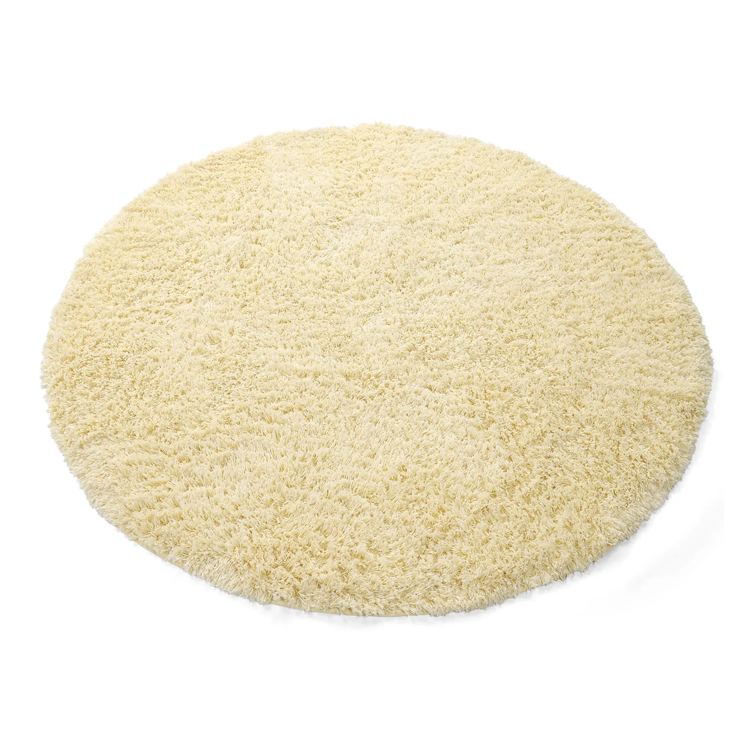 Kerek szőnyeg - Combarro Solid Cotton Shaggy (világossárga)