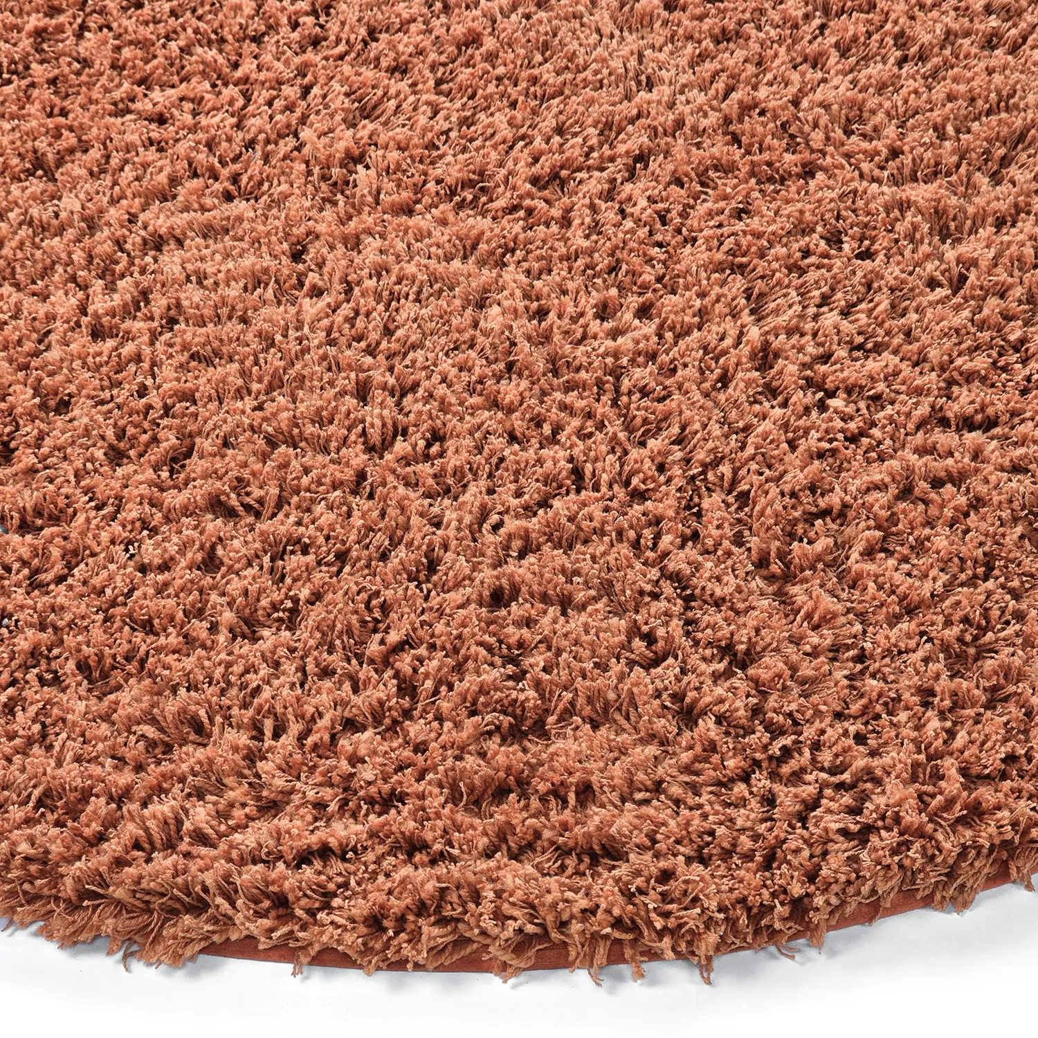 Kerek szőnyeg - Combarro Solid Cotton Shaggy (világos narancs)