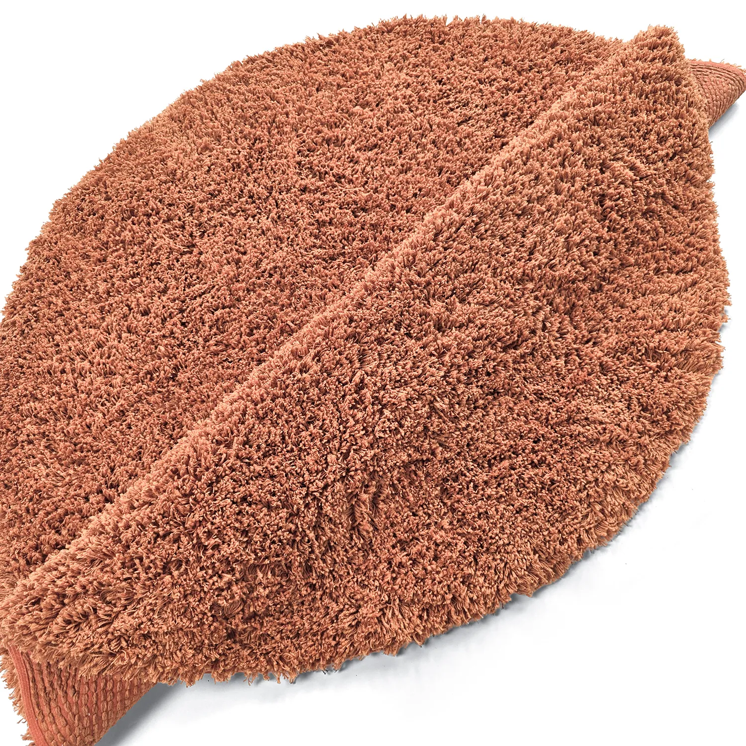 Kerek szőnyeg - Combarro Solid Cotton Shaggy (világos narancs)