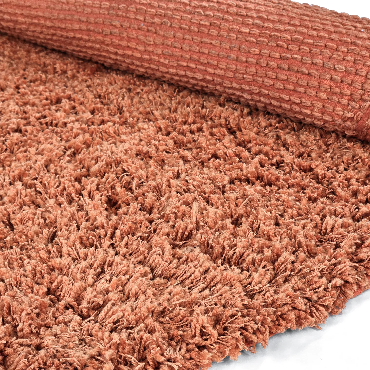 Kerek szőnyeg - Combarro Solid Cotton Shaggy (világos narancs)