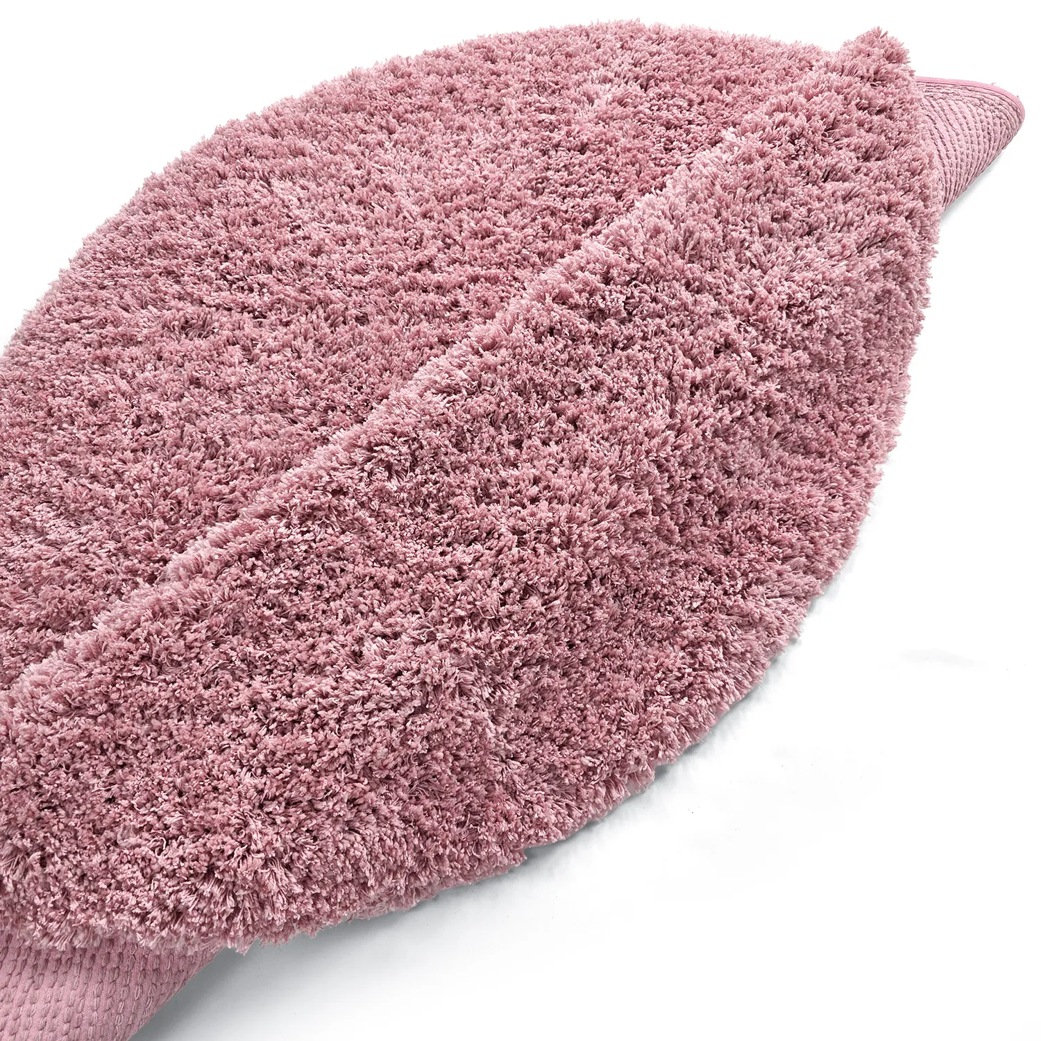 Kerek szőnyeg - Combarro Solid Cotton Shaggy (világos rózsaszín)