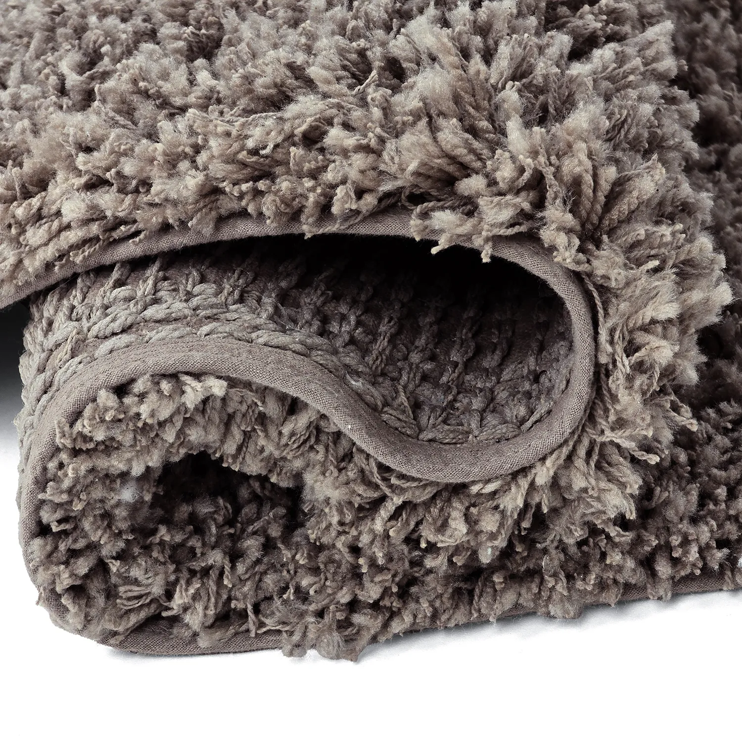 Kerek szőnyeg - Combarro Solid Cotton Shaggy (taupe)