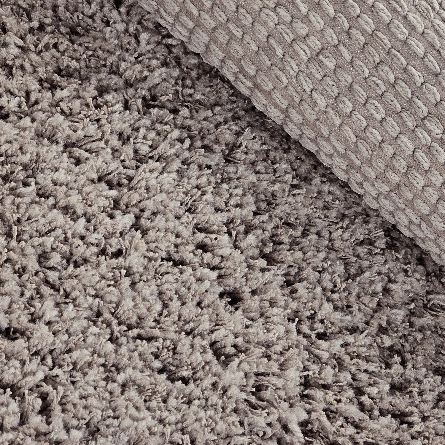 Kerek szőnyeg - Combarro Solid Cotton Shaggy (taupe)