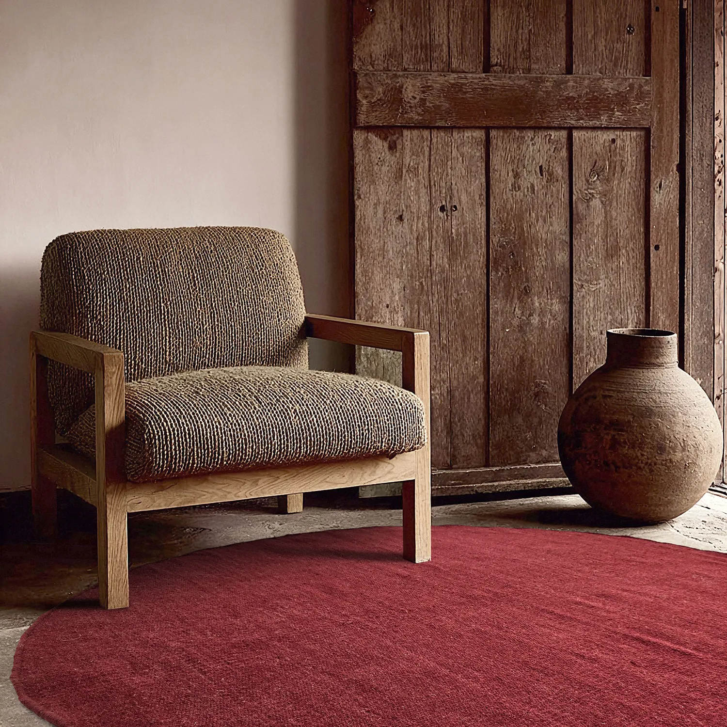 Kerek szőnyeg - Hamilton (mély vörös)