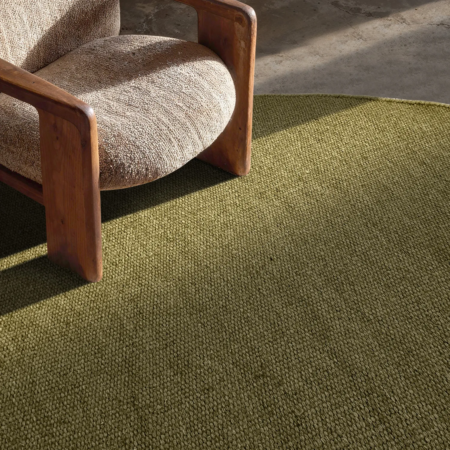 Kerek szőnyeg - Hamilton (moha zöld)