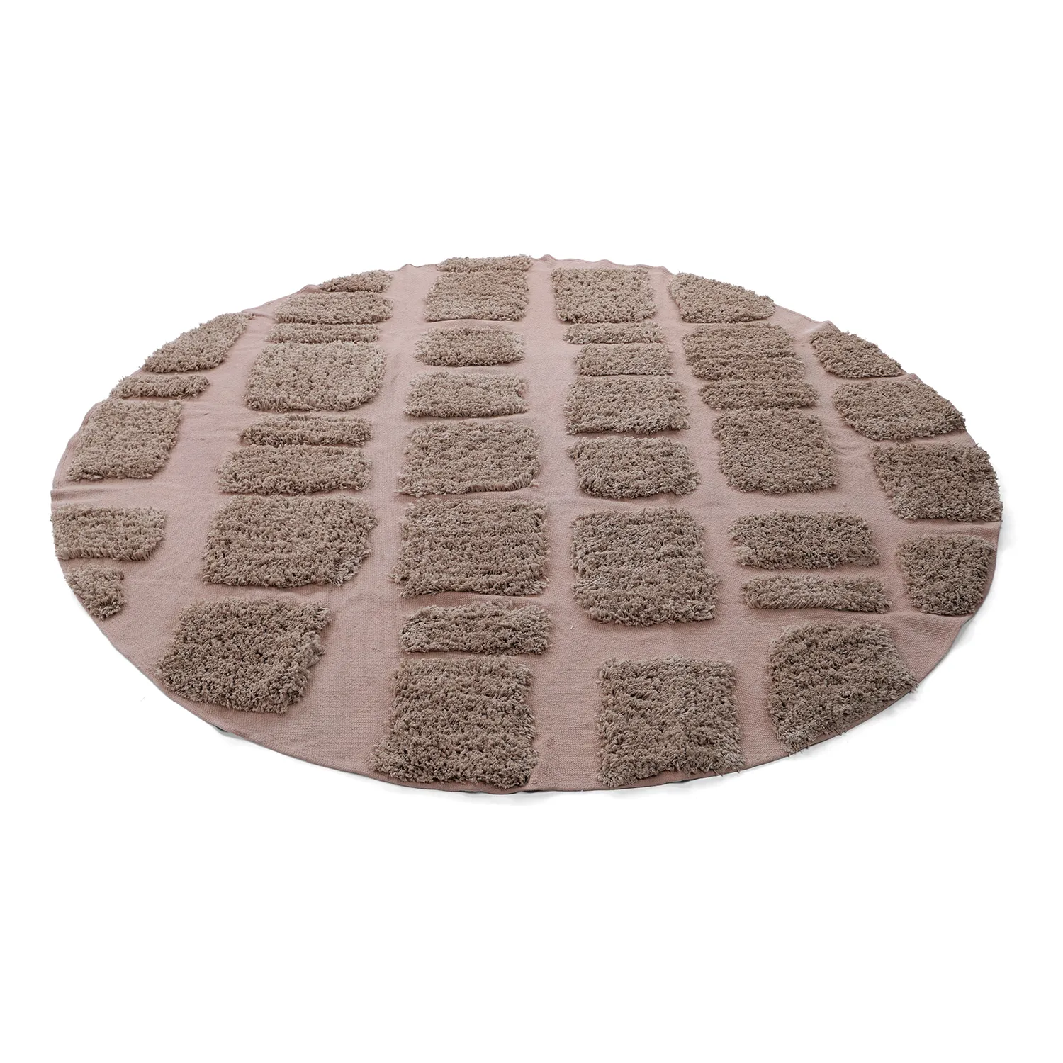 Kerek szőnyeg - Otranto Natural Cotton Shaggy (taupe)