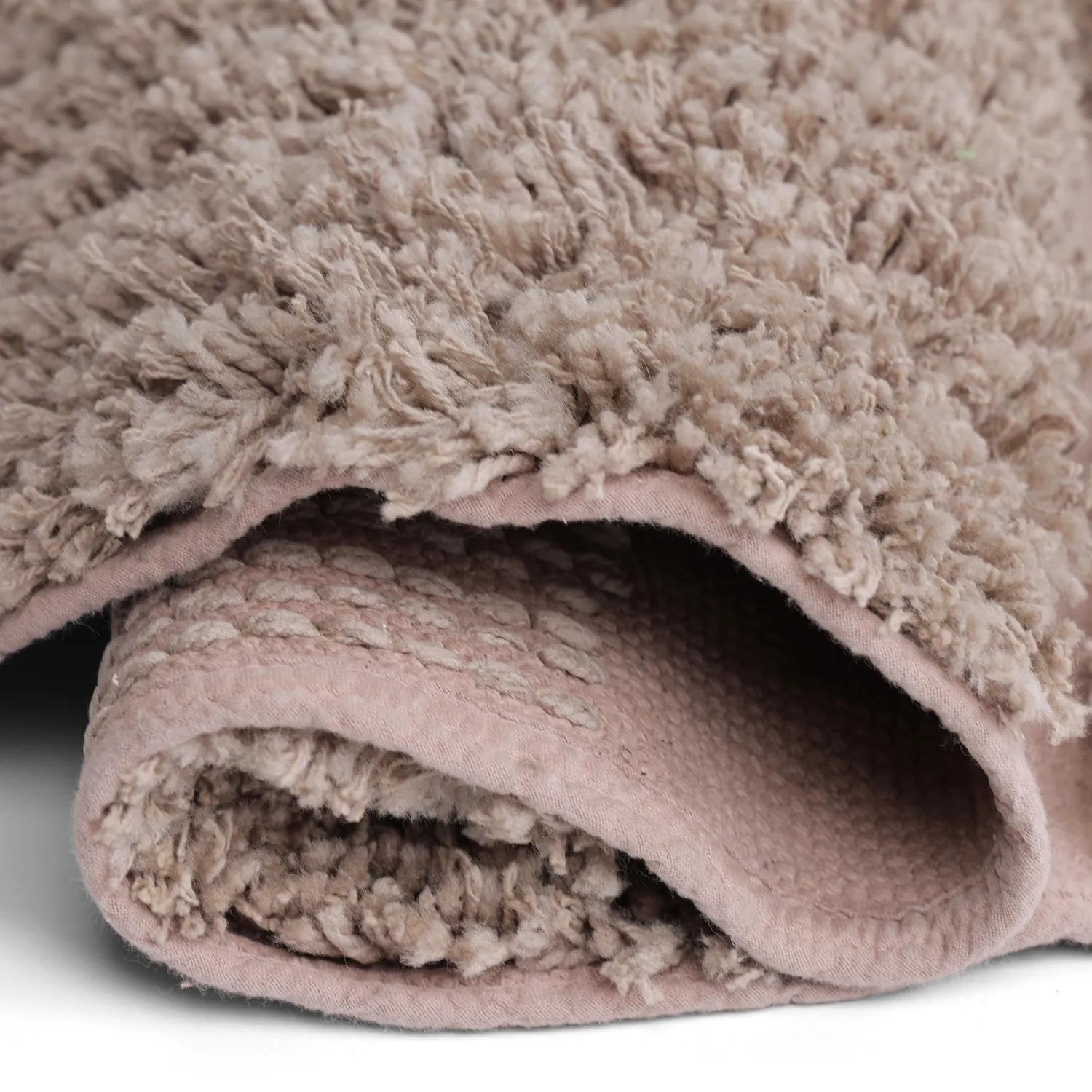 Kerek szőnyeg - Otranto Natural Cotton Shaggy (taupe)