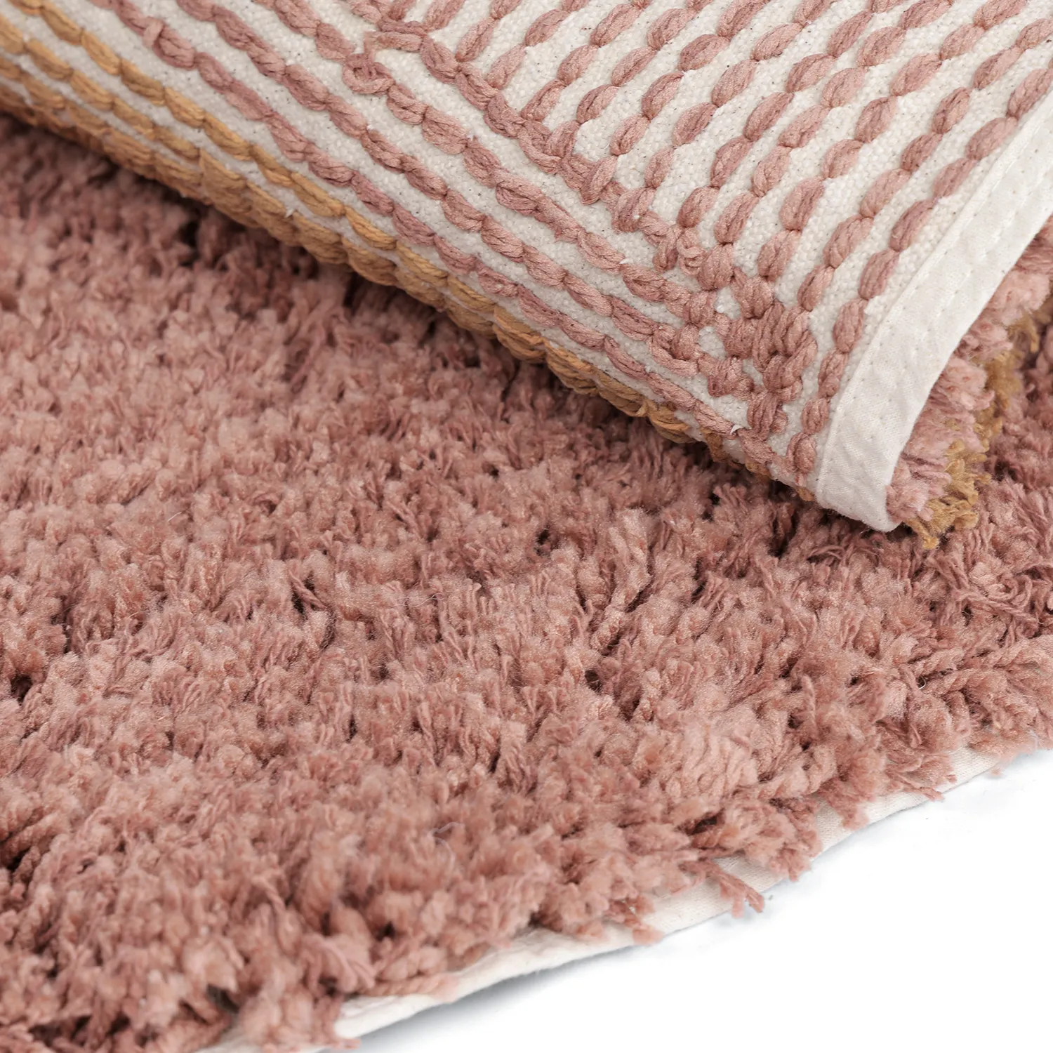 Kerek szőnyeg - Perast Natural Cotton Shaggy (multi)
